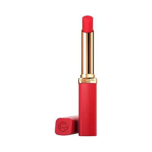 L´ORÉAL PARIS Color riche tono 100 Pink worth it   Barra de labios con efecto volumen y acabado mate empolvado,intensive volume matte.