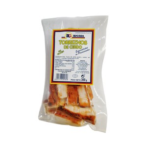 Torreznos de cerdo, elaborados sin gluten 300 g.