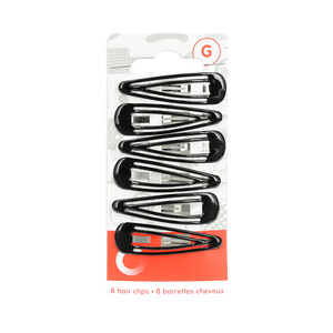 Imagen de COSMIA Pinza metálica para cabello COSMIA 6 uds.