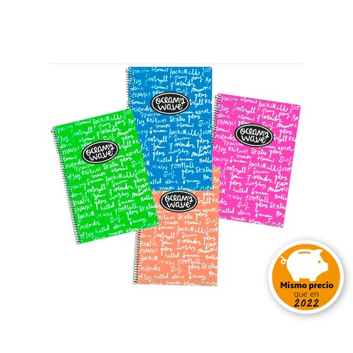 Cuaderno A4 cuadrícula 4x4mm 80H 90Gr con Margen