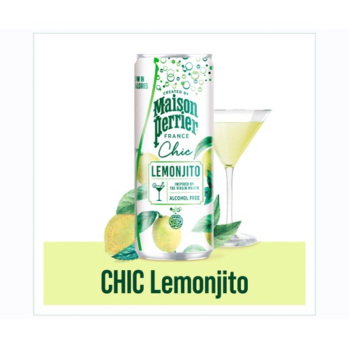 MAISON PERRIER Chic Lemonjito lata 25 cl.