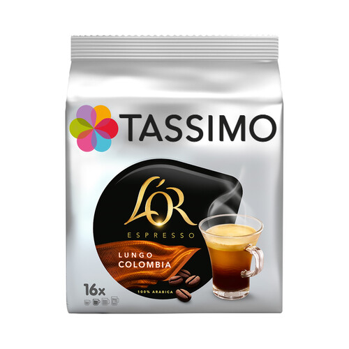 TASSIMO Café Lungo Colombia en cápsulas TASSIMO L'OR 16 uds, 110 ,4 g.