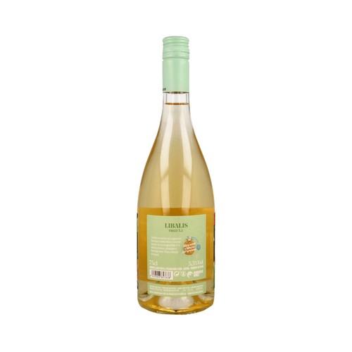 LIBALIS Vino blanco frizzante, fresco y afrutado LIBALIS botella de 75 cl.