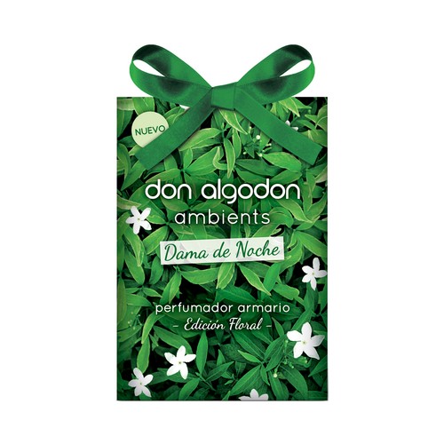 DON ALGODÓN Ambients Ambientador perfumador de armario con aroma a Dama de noche.