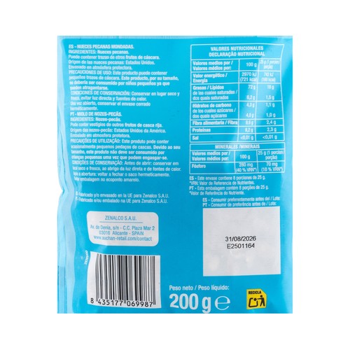 PRODUCTO ALCAMPO Nueces pecanas 200 g.