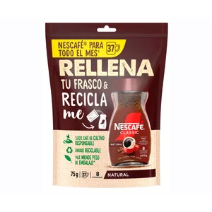 NESCAFÉ Classic Café soluble natural, doypack 75 g.