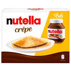 Imagen de NUTELLA Crepe rellena de crema para untar de avellanas y cacao nutella, cocinada y congelada 6 uds.