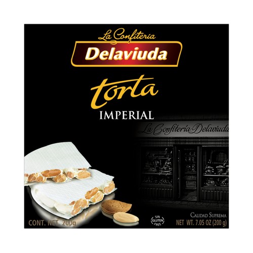 DELAVIUDA Torta imperial de turrón duro 200 g.