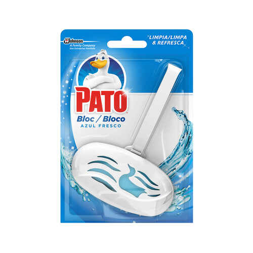 PATO Pastilla wc aparato + recambio colgador azul PATO 40 gr.