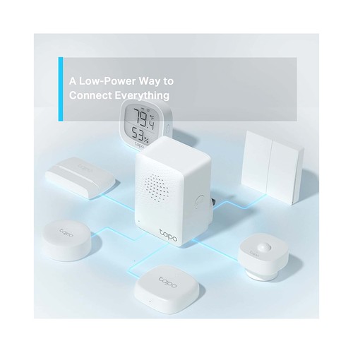 Hub inteligente con alarma TP-LINK Tapo H100, hasta 64 dispositivos, acciones inteligentes.