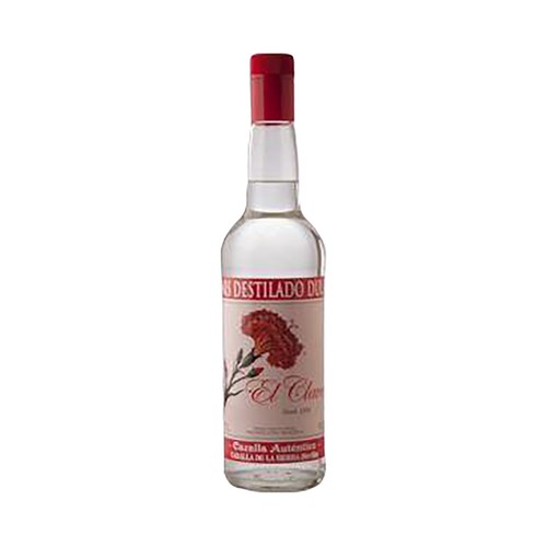EL CLAVEL Anís destilado dulce (cazalla autentica) EL CLAVEL botella de 70 cl.