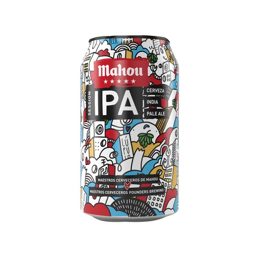 Cerveza IPA MAHOU 5 ESTRELLAS 33 cl