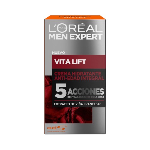 L´ORÉAL MEN EXPERT Crema hidratante con acción integral anti-edad L"ORÉAL MEN EXPERT Vitalift 50 ml.