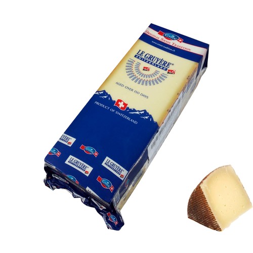 TGT Queso gryere (leche cruda) con Denominación de Origen Protegida (DOP). - Trozo