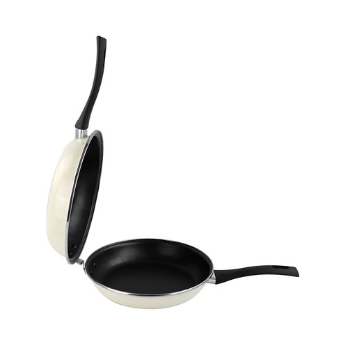 Sartén para tortillas en acero esmaltado de 24cm, apto para inducción, MAGEFESA Cream.