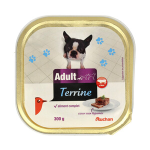 PRODUCTO ALCAMPO Comida para perros a base de paté de buey PRODUCTO ALCAMPO 300 g.