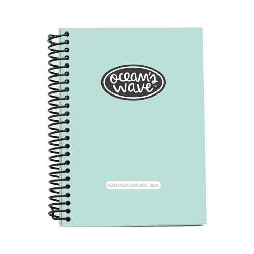 Agenda escolar 25/26, tamaño A6, surtido de colores, OCEAN"S WAVE.