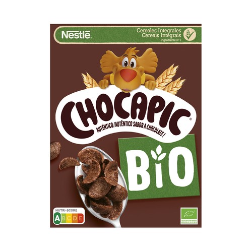 Cereales integrales Chocapic ecológicos NESTLÉ 330 g.