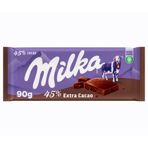 Imagen de MILKA Chocolate con leche 45 % cacao 90 gr.