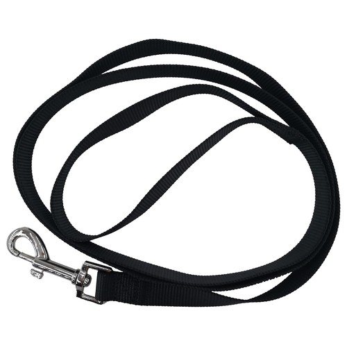 PRODUCTO ALCAMPO Correa de 2 cm. negra para perro 1.5 m.