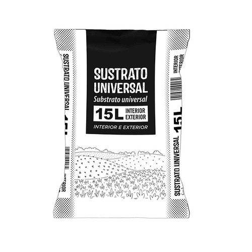 Sustrato universal interior y exterior, 15 litros, JARDÍN.