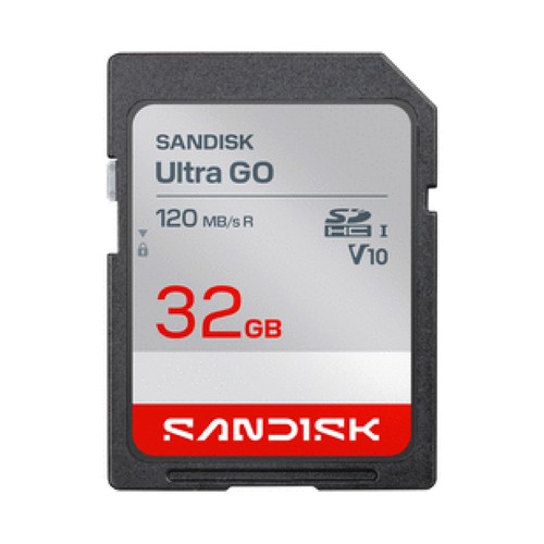 Tarjeta SDHC 32GB SANDISK Ultra Go, Uhs-i Clase 10.
