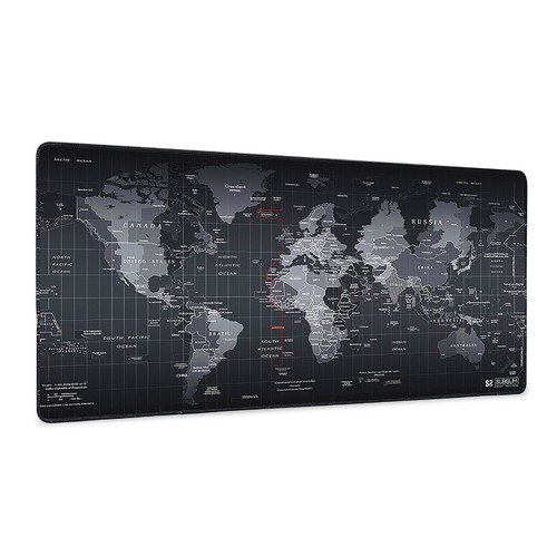 Alfombrilla ratón SUBBLIM World XL, 90x40cm, base antideslizante.
