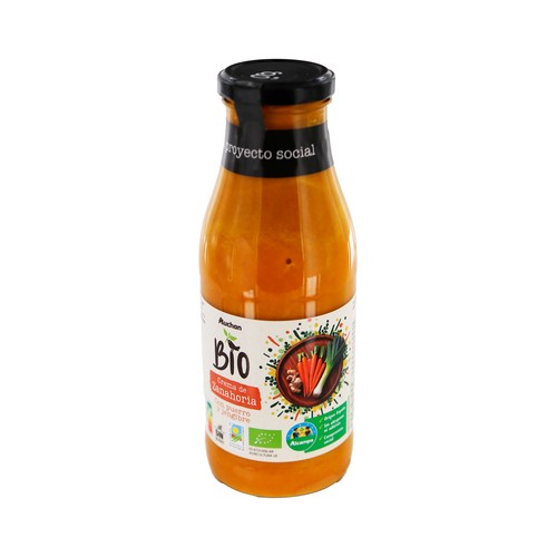 Crema de zanahoria ecológica ALCAMPO PRODUCCIÓN CONTROLADA ECOLÓGICO 500 ml.