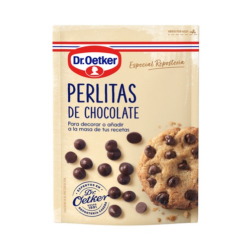 DR. OETKER Perlitas de chocolate DR. OETKER 100 g.