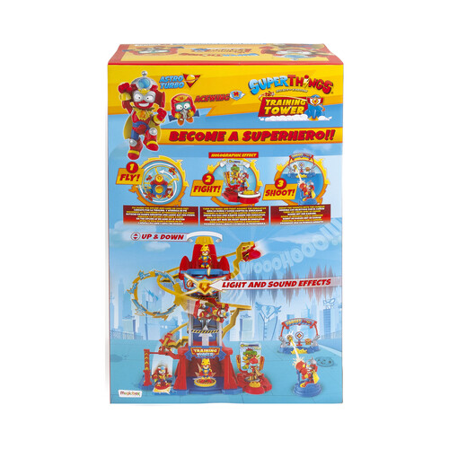 Playset torre de entrenamiento con figura exclusiva SUPERTHINGS.