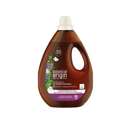 BOTANICAL ORIGIN Detergente gel de Jazmín fresco & lavanda silvestre, apto pieles sensibles, origen natural BOTANICAL ORIGIN35 lav. 1,575 l.