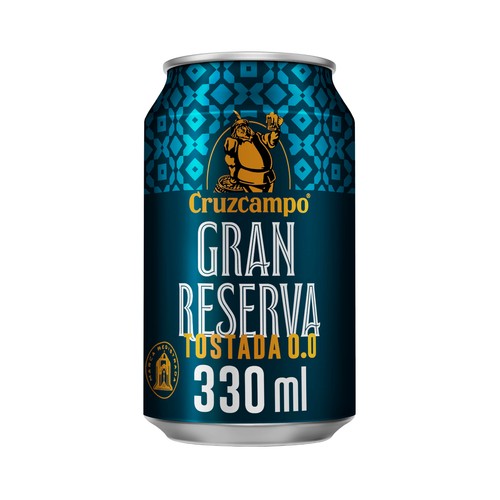 Cerveza 0,0% gran reserva CRUZCAMPO lata de 33 cl.