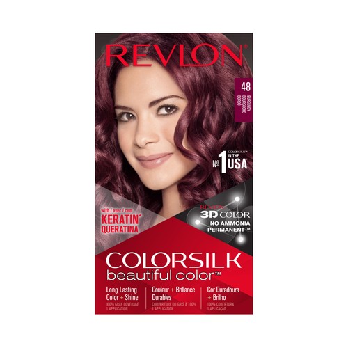 REVLON Colorsilk Tinte de pelo tono 048 Borgoña.