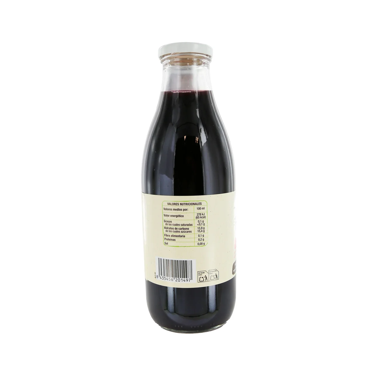 PRODUCTO ALCAMPO Bio Zumo de uva roja procedente de agricultura ecológica bote 1 l.