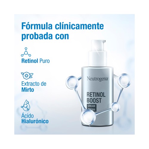 NEUTRÓGENA Crema anti-edad con Retinol puro y ácido Hialurónico NEUTRÓGENA Retinol boost 50 ml.
