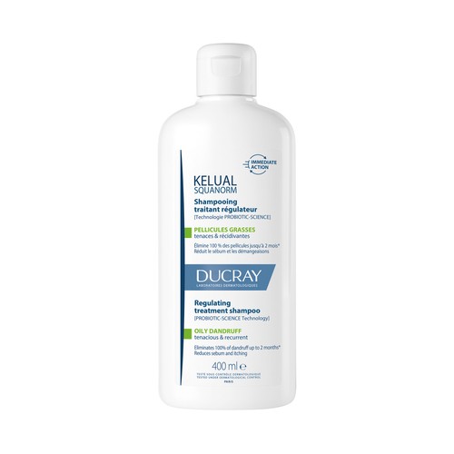 KELUAL Squanorm Champú regulador de caspa y grasa 400 ml.