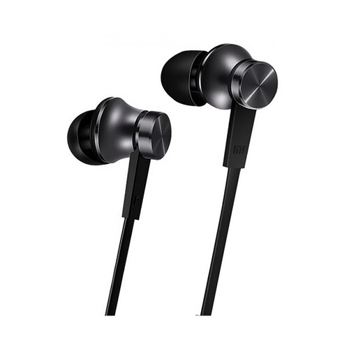 Auriculares tipo intraudivito XIAOMI Mi In-Ear Headphones Basic con cable, micrófono, color negro.