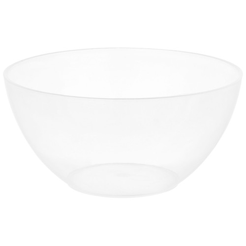 Ensaladera de plástico transparente reutilizable, 24cm de diámetro, ACTUEL.
