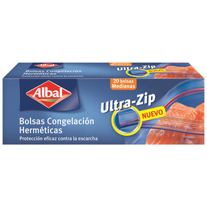 Imagen de ALBAL Bolsas congelación ziploc pequeña ALBAL 1 L 20 uds.
