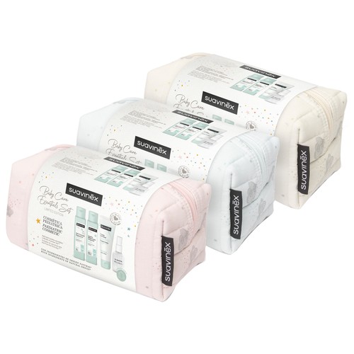 SUAVINEX Baby care essentials set Neceser con productos para el cuidado y la higiene del bebe.