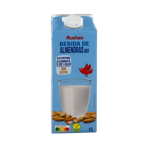 AUCHAN Bebida de almendras con calcio 1 l. Producto Alcampo