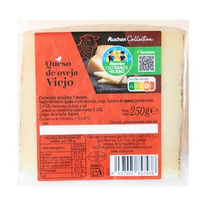 Alcampo Cultivamos LO Bueno  Queso de Oveja Viejo  250 G.