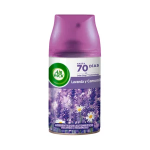 AIR WICK Ambientador lavanda y camomila- Recambio AIR WICK FRESHMATIC 250 ml.