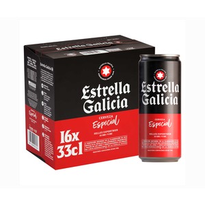 Imagen de ESTRELLA GALICIA Cerveza especial pack lata 16 x 33 cl.