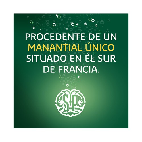 PERRIER Agua mineral con gas botella de 1 l.