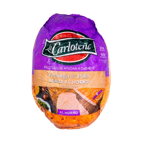 LA CARLOTEÑA  Pechuga de pollo asada sin lactosa. - Loncha normal 2 a 3 mm