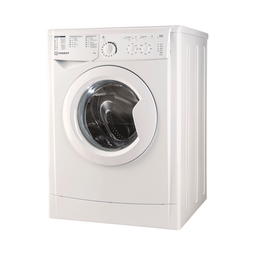 Lavadora INDESIT EWC 71252 W SPT N capacidad de carga: 7KG, clasificación energética: E, 1200RPM, H: 85cm, A: 60cm, F: 53cm.
