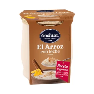 GOSHUA Arroz con leche con un toque de canela y limón, elaborado sin gluten GOSHUA 140 g.