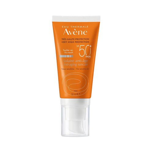 THERMALE AVÉNE Protector solar facial antiedad con FPS 50+ (muy alto), para pieles sensibles 50 ml.