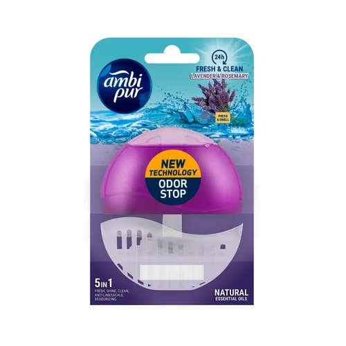AUCHAN Ambientador WC aparato + discos, efecto frescura - 12 uds.